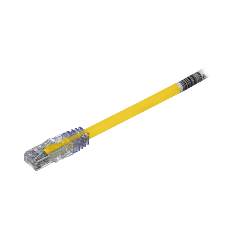 Cable de Parcheo UTP, Cat6A, 24 AWG, CM, Color Amarillo, 7ft