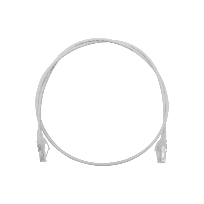 Patch Cord MC6 Modular Cat6 UTP, CM-LS0H, 3ft, Color Blanco,