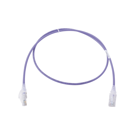 Patch Cord MC6 Modular Cat6 UTP, CM-LS0H, 3ft, Color Violeta