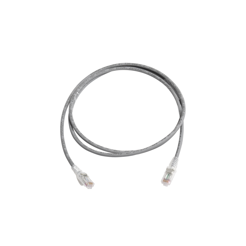 Patch Cord MC6 Modular Cat6 UTP, CM-LS0H, 5ft, Color Gris