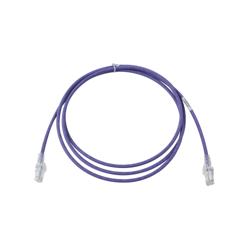 Patch Cord MC6 Modular Cat6 UTP, CM-LS0H, 7ft, Color Violeta