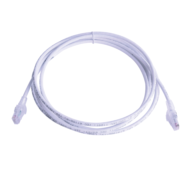 Patch Cord MC6 Modular Cat6 UTP, CM-LS0H, 10ft, Color Blanco