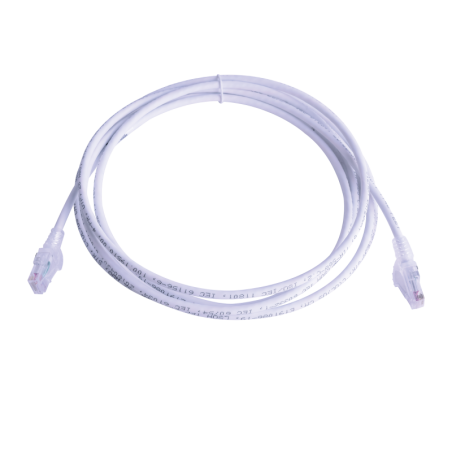 Patch Cord MC6 Modular Cat6 UTP, CM-LS0H, 10ft, Color Blanco