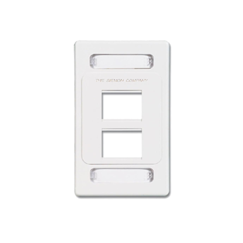 Placa de pared modular MAX, de 4 salidas, color blanco