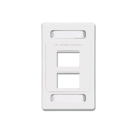 Placa de pared modular MAX, de 4 salidas, color blanco