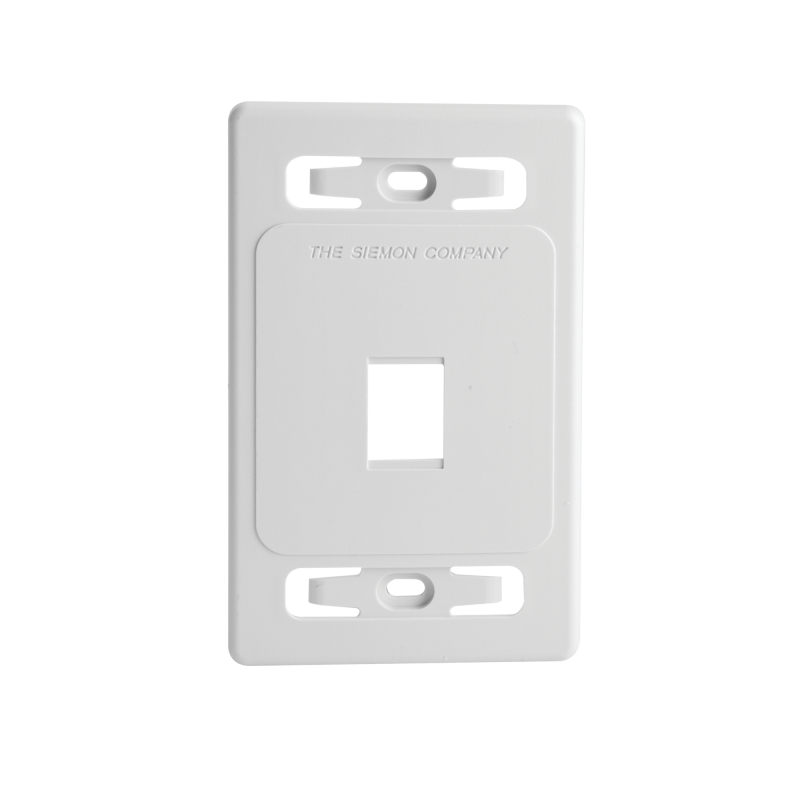 Placa de pared modular MAX, de 1 salida, color blanco