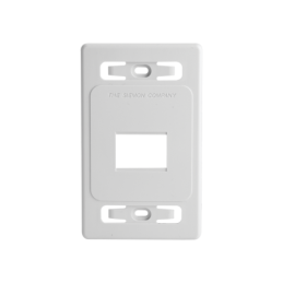 Placa de pared modular MAX, de 2 salidas, color blanco, vers