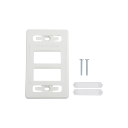 Placa de pared modular MAX, de 6 salidas, color blanco, vers