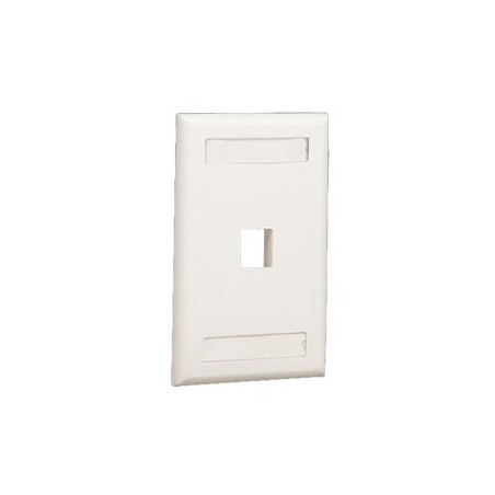 Placa de Pared Vertical, Salida Para 1 Puerto Keystone, Con