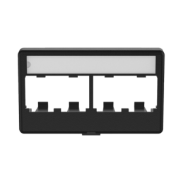 Placa de Mobiliario Modular Estándar, Salidas Para 4 Puertos