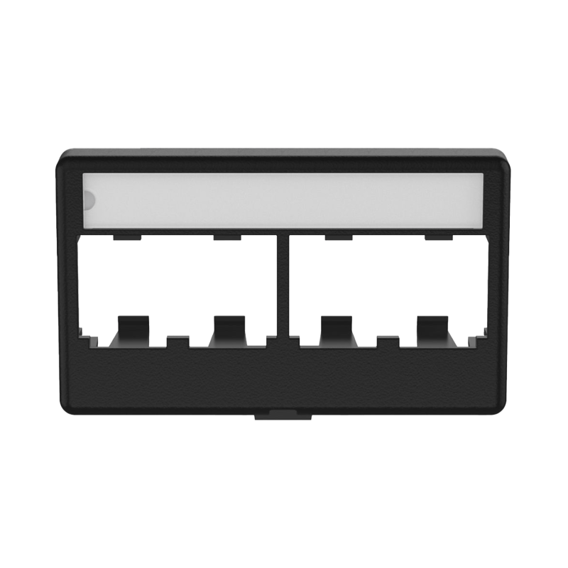 Placa de Mobiliario Modular Estándar, Salidas Para 4 Puertos