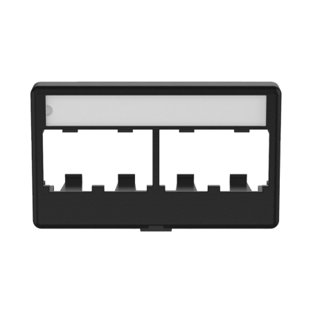 Placa de Mobiliario Modular Estándar, Salidas Para 4 Puertos