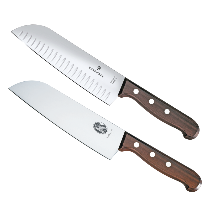 Set de 2 Cuchillos Santoku Wood de Mango de Madera Palissand