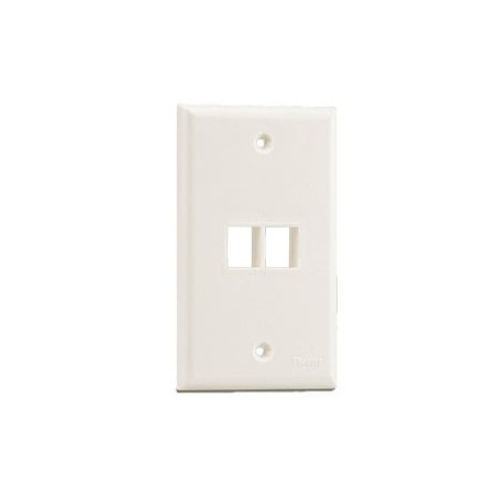 Placa de Pared Vertical, Salida Para 2 Puertos Keystone, Col