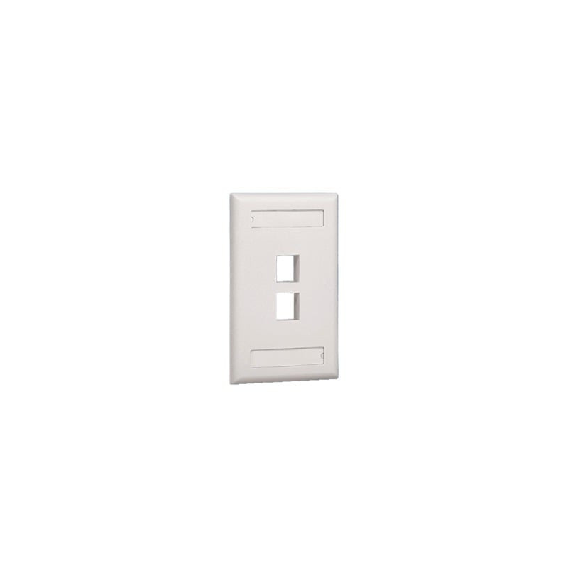 Placa de Pared Vertical, Salida Para 2 Puertos Keystone, Con