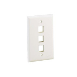 Placa de Pared Vertical, Salida Para 3 Puertos Keystone, Col