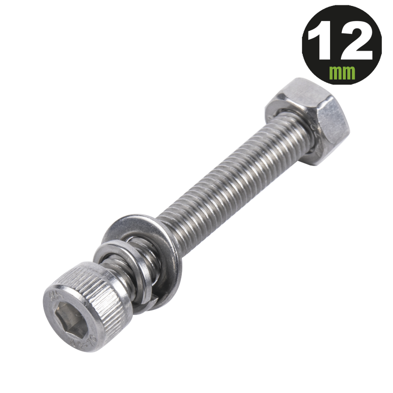 1 Tornillo Allen Milimétrico de Acero Inoxidable  M8-125 x 1