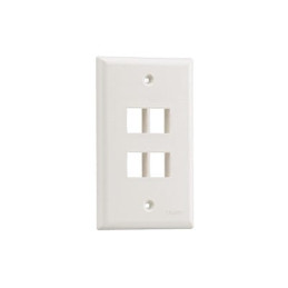 Placa de Pared Vertical, Salida Para 4 Puertos Keystone, Col