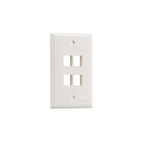 Placa de Pared Vertical, Salida Para 4 Puertos Keystone, Col