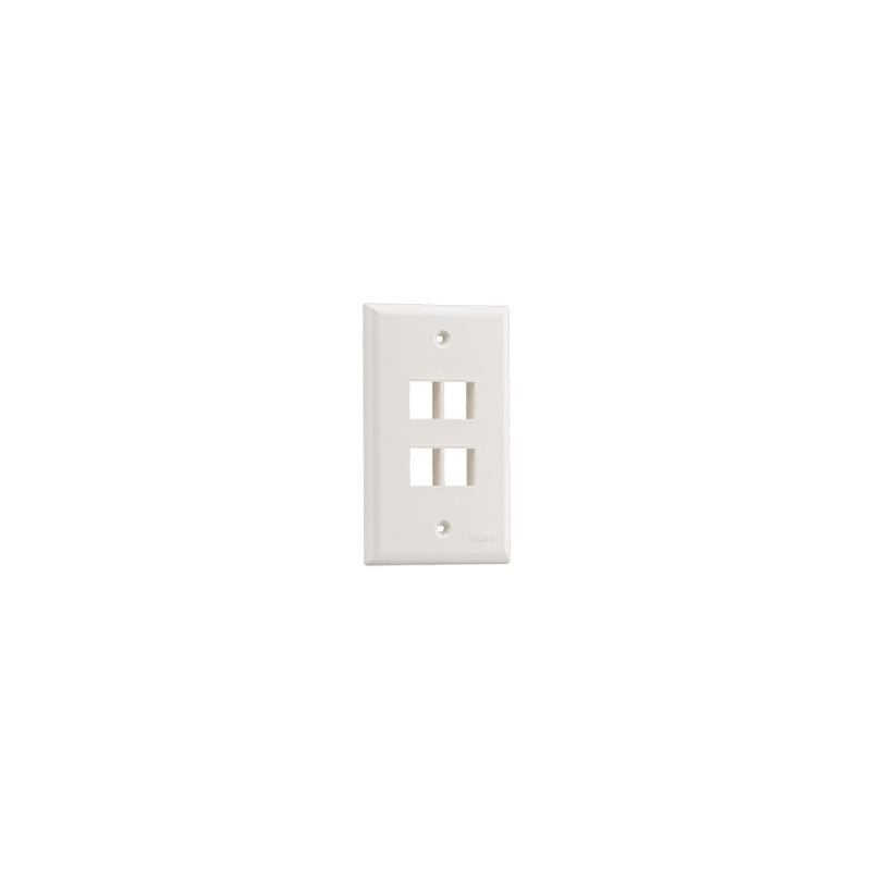 Placa de Pared Vertical, Salida Para 4 Puertos Keystone, Col