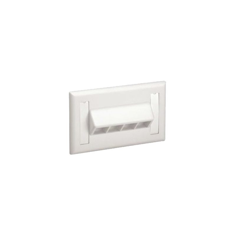 Placa de Pared Horizontal, Salida Para 4 Puertos Keystone, C