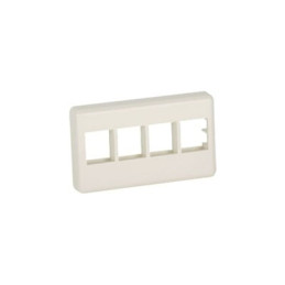 Placa de Pared Para Mueble Modular, Salida Para 4 Puertos Ke