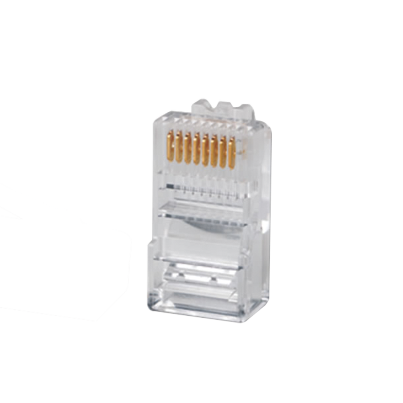 Plug RJ45 Cat5e, Para Cable UTP Calibre 22 a 26 AWG, Chapado