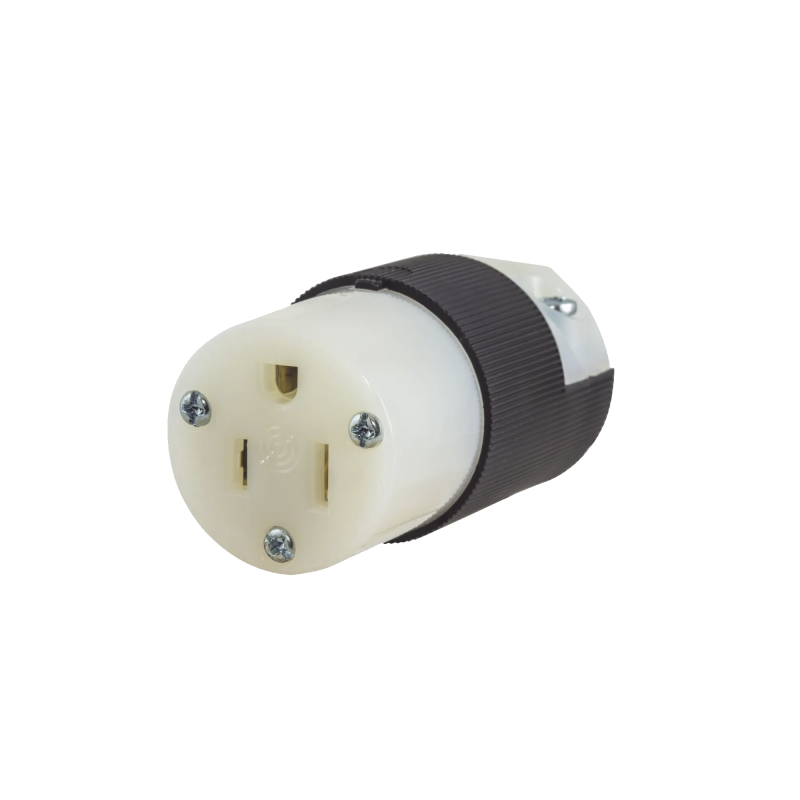 Conector Entrada Recta- 15A 125V- 2 Polos 3 Hilos- Nema 5-15