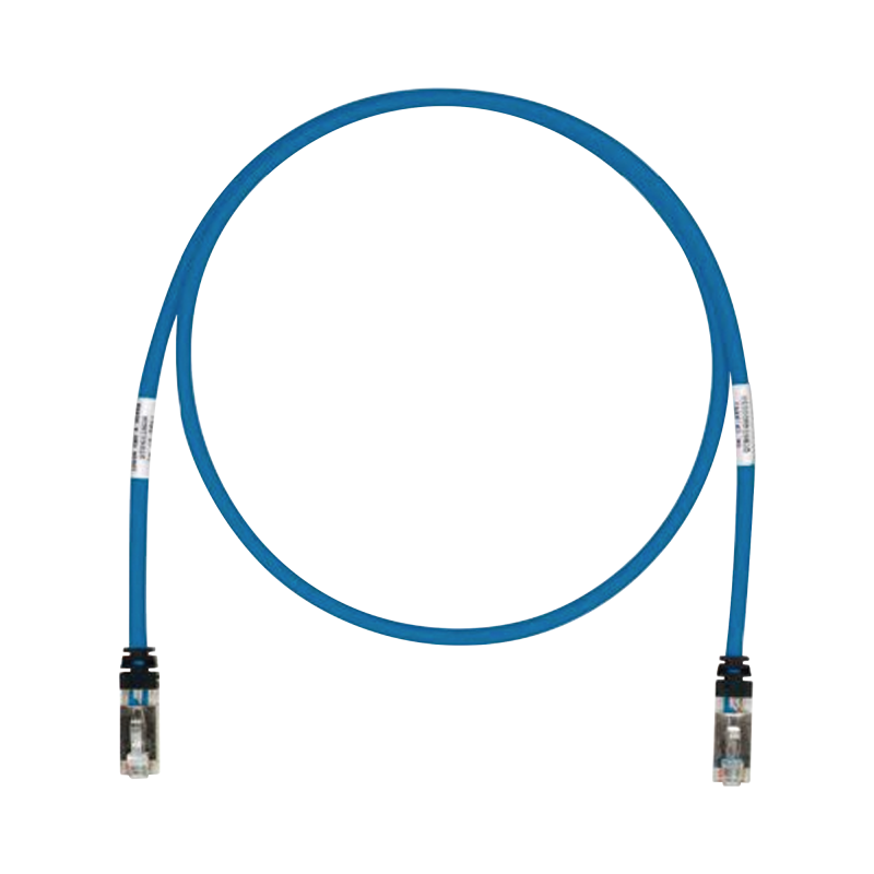 Patch Cord Cat6A, Blindado S-FTP, CM-LS0H, 10ft, Color Azul