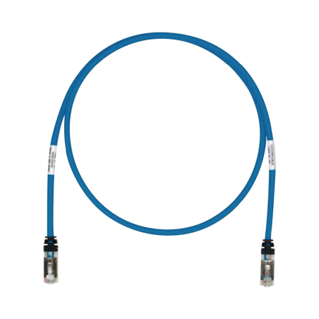 Patch Cord Cat6A, Blindado S-FTP, CM-LS0H, 10ft, Color Azul