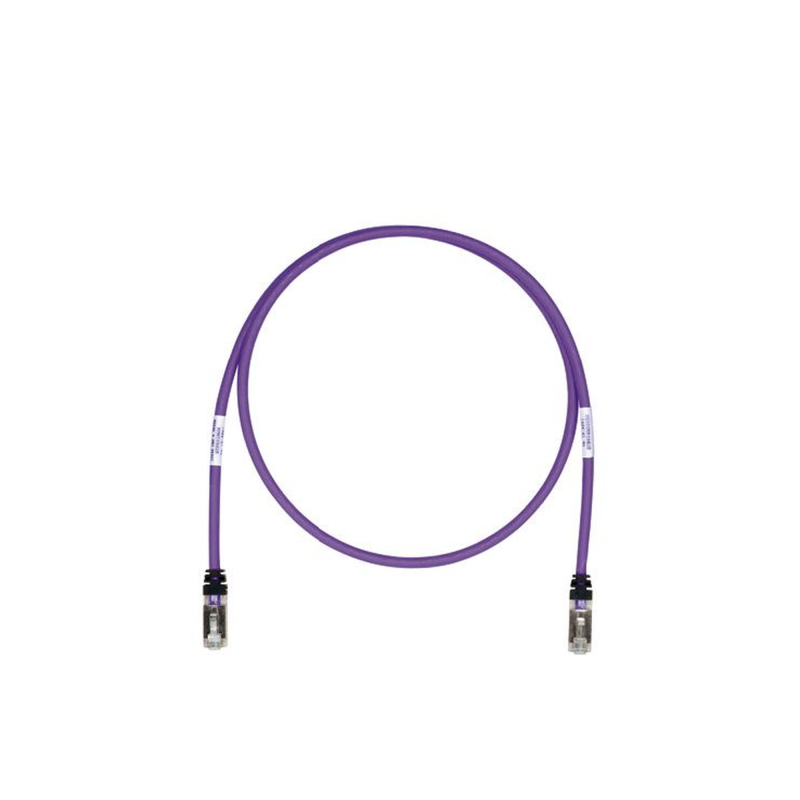 Patch Cord Cat6A, Blindado S-FTP, CM-LS0H, 10ft, Color Viole