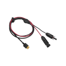 Cable 25 m, Negro, Calibre 10 AWG con Terminales MC4 Macho y