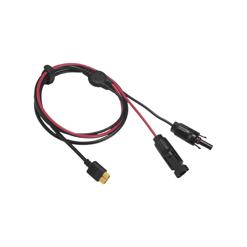 Cable 25 m, Negro, Calibre 10 AWG con Terminales MC4 Macho y