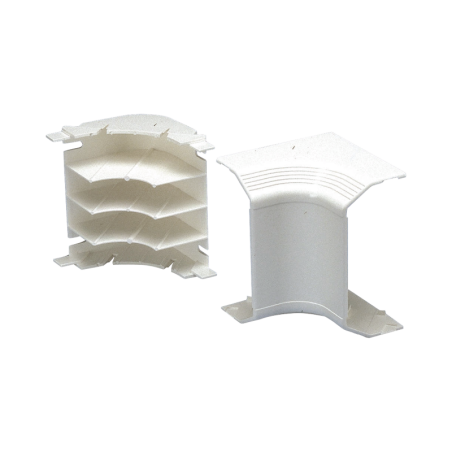 Esquinero interior, para uso con canaleta T70, Material PVC