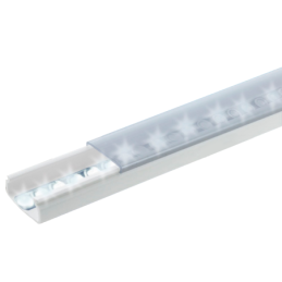 Difusor para tira LED con tapa transparente de PVC auto exti