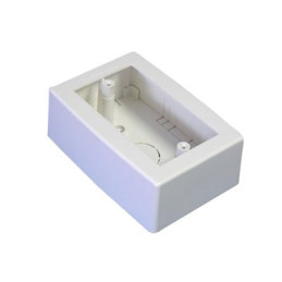 Caja de Registro Universal, color blanco de PVC auto extingu