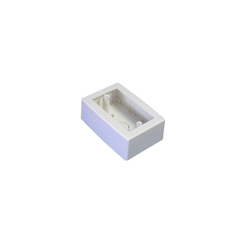 Caja de Registro Universal, color blanco de PVC auto extingu