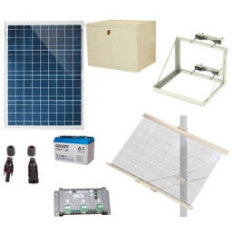 Kit Solar de 12 Vcc para alimentar energizador de cerca elec