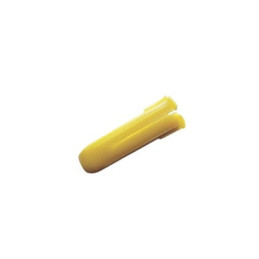 Taquete amarillo 7-32in para tornillos 8mm x 1in [100pzs] [1