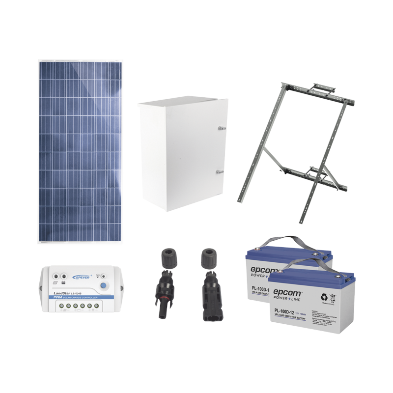 Kit de energía solar de 12 Vcc para alimentar radar de veloc