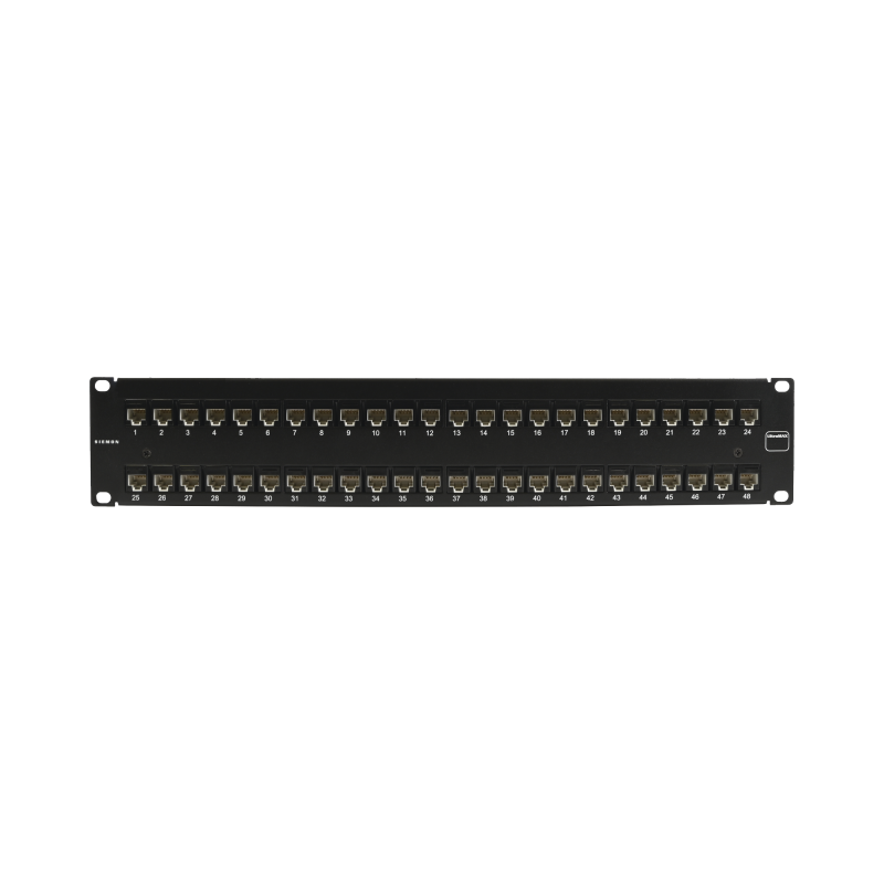 Patch Panel UltraMAX. UTP, Precargado con Jacks Cat5e, 48 Pu