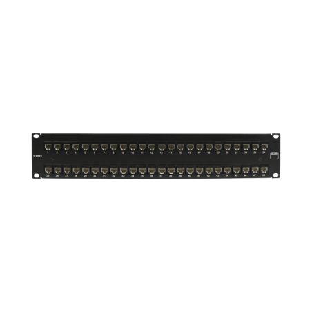 Patch Panel UltraMAX. UTP, Precargado con Jacks Cat5e, 48 Pu