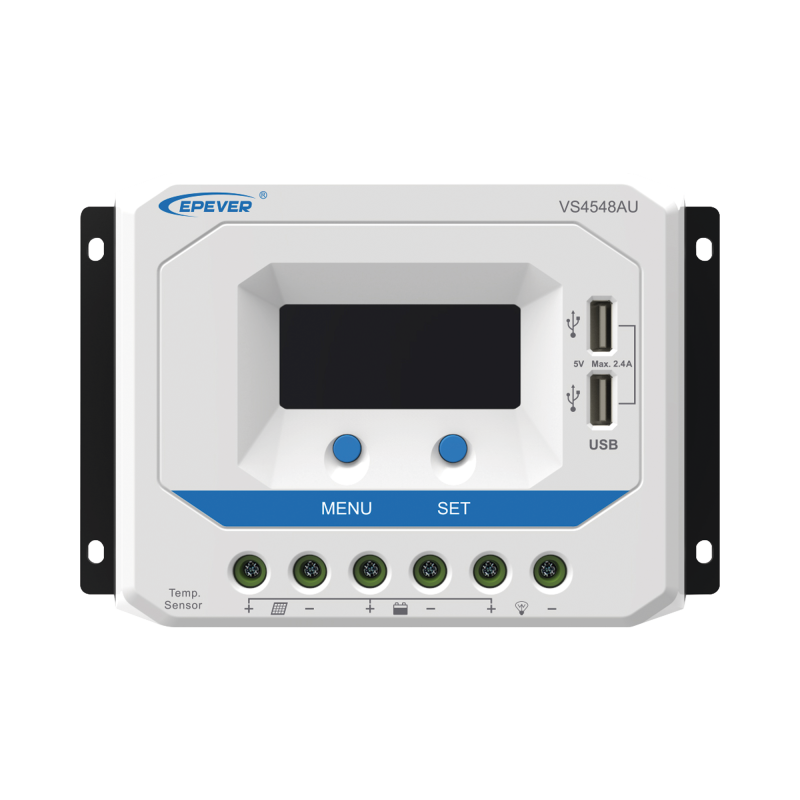 Controlador Solar de Carga PWM 12-24-36-48 V 45 A Salida USB