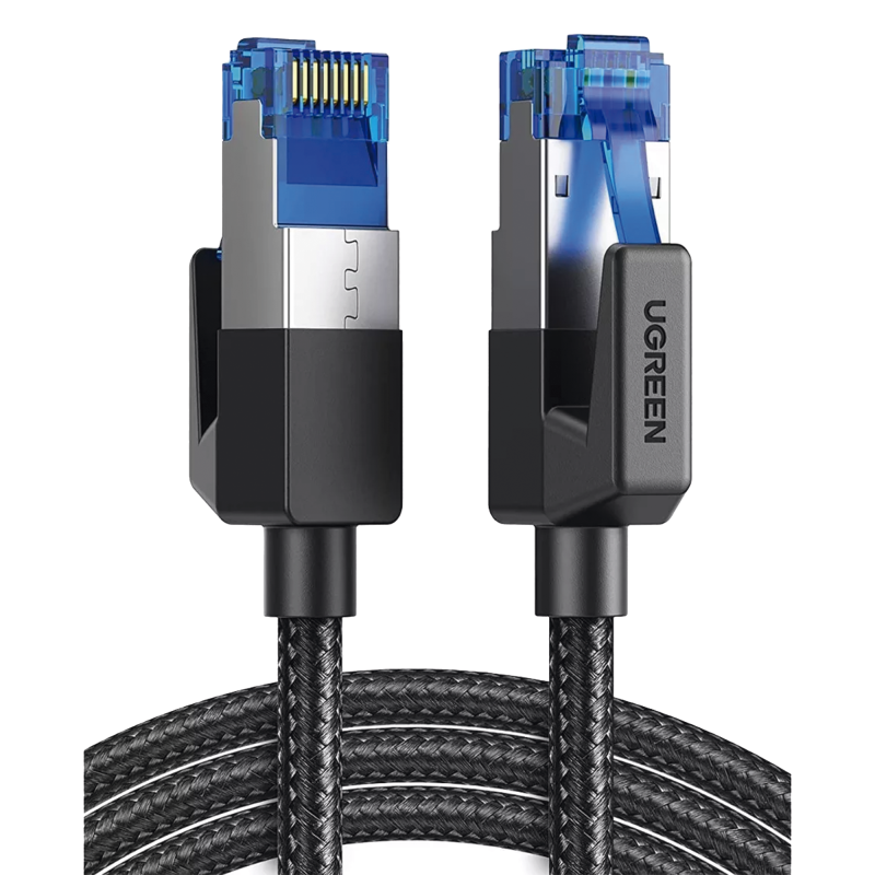 Cable Ethernet Cat8 CLASS?F-FTP Redondo con Malla de Nylon 2