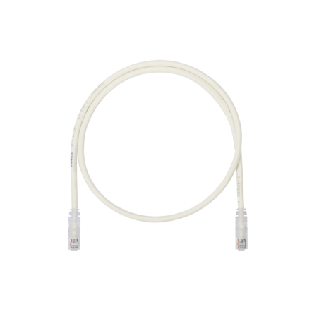 Cable de Parcheo UTP, Cat6A, 24 AWG, CM, Color Blanco, 1ft