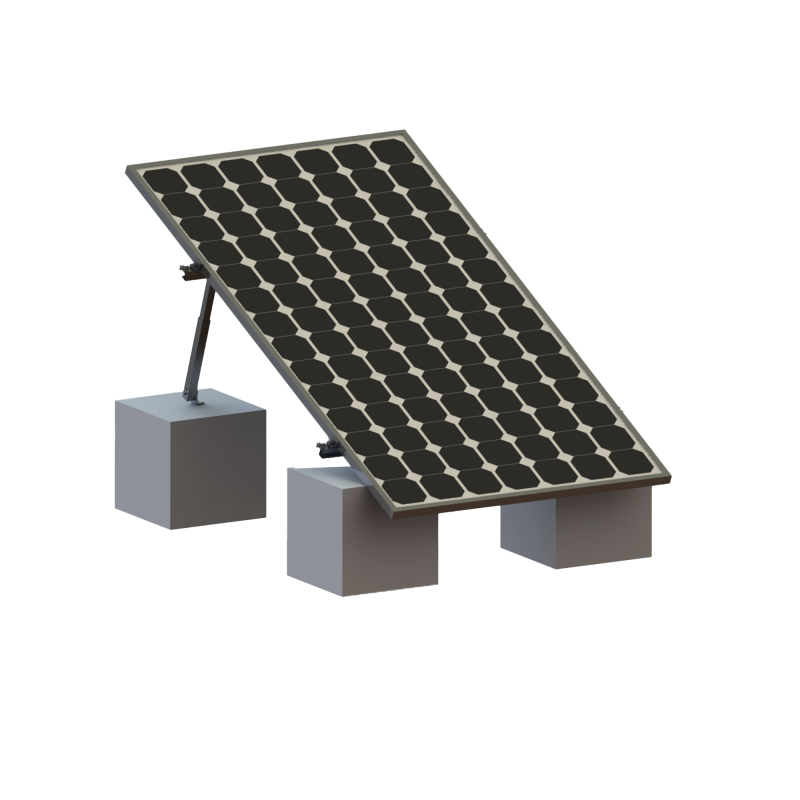 Montaje para Panel Solar, Riel "8" de 1400mm para Módulos co