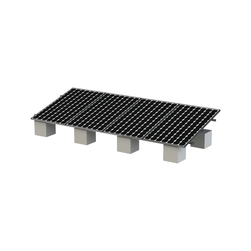 Montaje para Panel Solar, Riel "8" de 5450mm para Módulos co