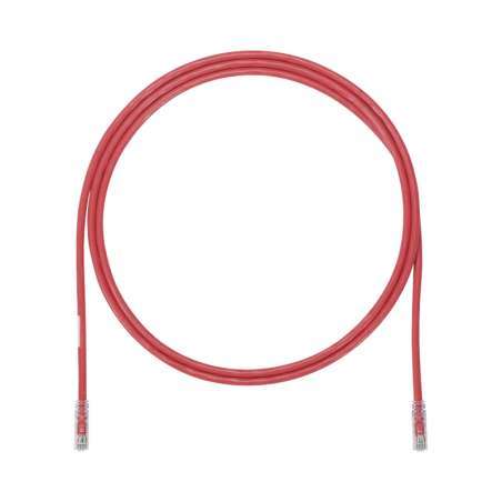 Cable de Parcheo UTP, Cat6A, 24 AWG, CM, Color Rojo, 7ft