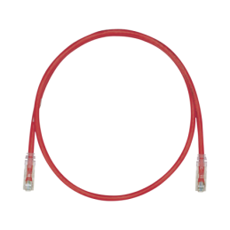 Cable de Parcheo TX6, UTP Cat6, 24 AWG, CM, Color Rojo, 15ft