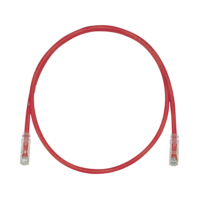 Cable de Parcheo TX6, UTP Cat6, 24 AWG, CM, Color Rojo, 15ft